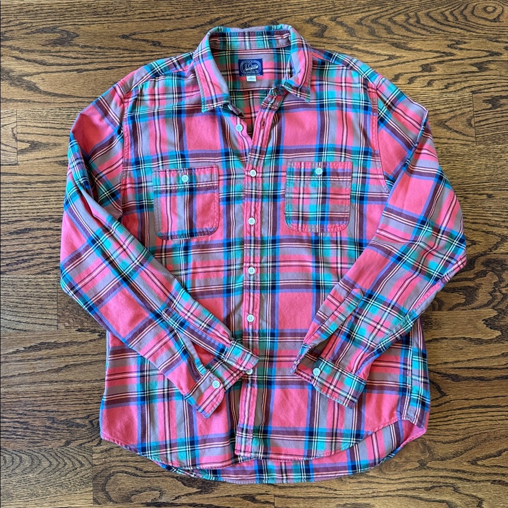 J. Crew Multicolor Plaid Shirt
